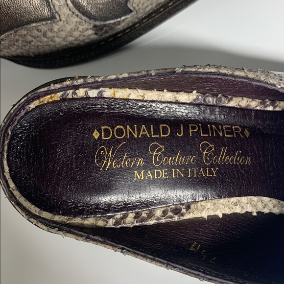 Donald J. Pliner Jildor Western Couture Collection Mule Clog Size  7.5M - Picture 6 of 8